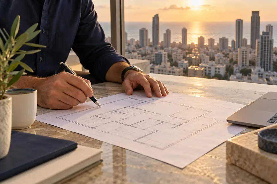 Plan d'un logement neuf et calcul d'un prêt immobilier